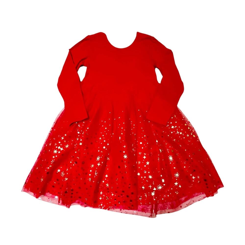 Hanna Andersson Skater Shimmer Tulle Dress Size 8